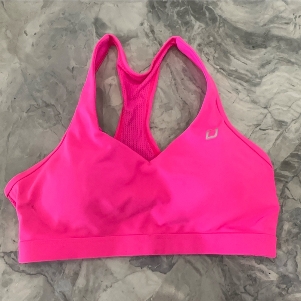 Lorna Jane Barbie pink Racerback sports bra medium
